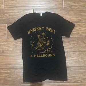 Whiskey bent and hell bound tee shirt size small